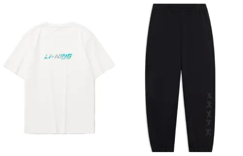 Li Ning Casual Sportswear Men's Crew Neck Moderate