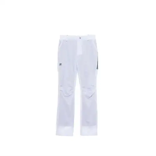 FILA Casual Pants Unisex White Moderate Straight Fit Pants