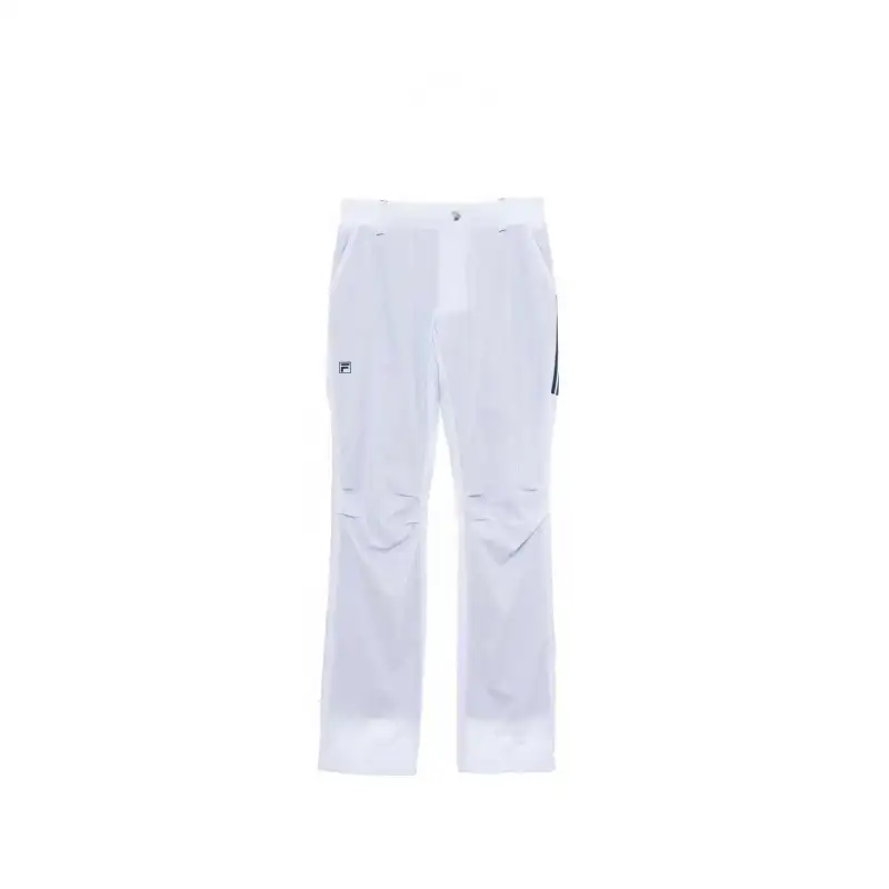 FILA Casual Pants Unisex White Moderate Straight Fit Pants