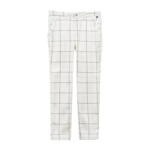 FILA Casual Pants Men's White Moderate Straight Fit Pants