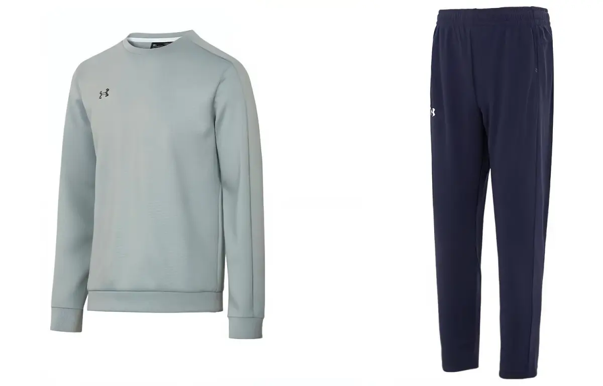 Under Armour Casual Sportswear Sets Men's Crew Neck Moderate
