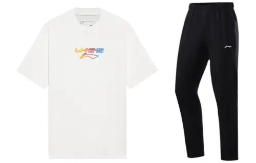Li Ning Casual Sportswear Men's Crew Neck Moderate