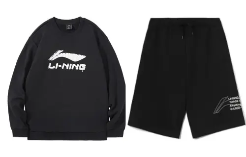 Li Ning Casual Sportswear Men's Crew Neck Moderate