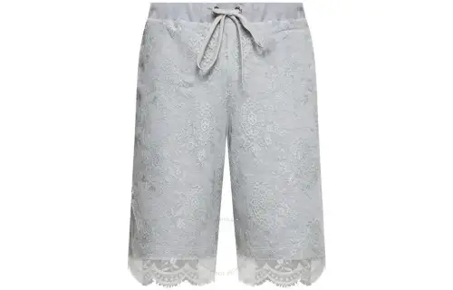 Burberry SS22 Men's Lace Pattern Shorts Gray