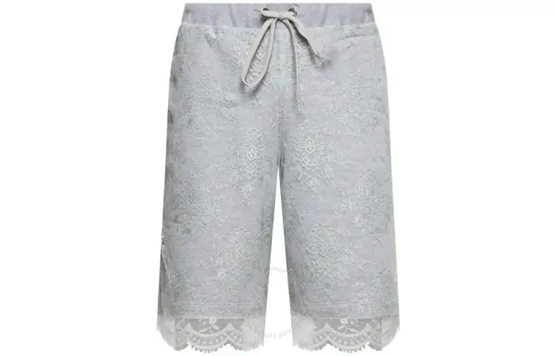 Burberry SS22 Men's Lace Pattern Shorts Gray