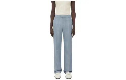 Bottega Veneta Embroidered Detailed Straight Leg Pants