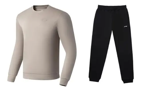 Li Ning Casual Sportswear Men's Crew Neck Moderate