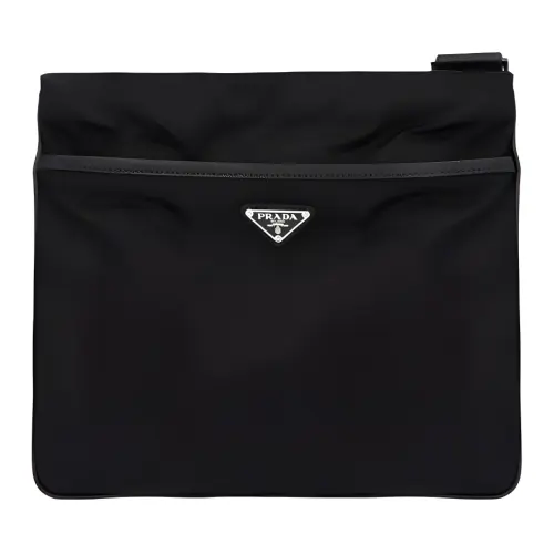 PRADA Recyclable Polyamide Shoulder Bag, Crossbody Bag Men's Black