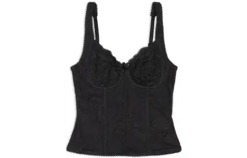 Balenciaga Lace Detailed Sleeveless Top