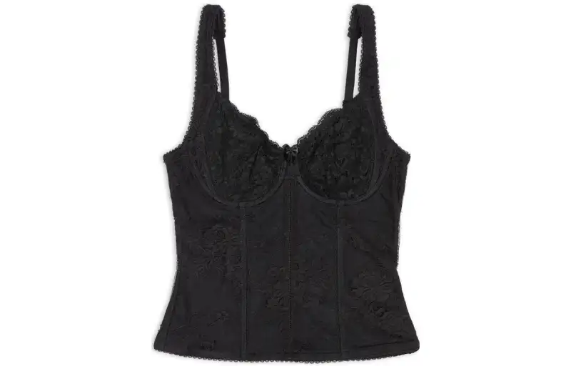 Balenciaga Lace Detailed Sleeveless Top