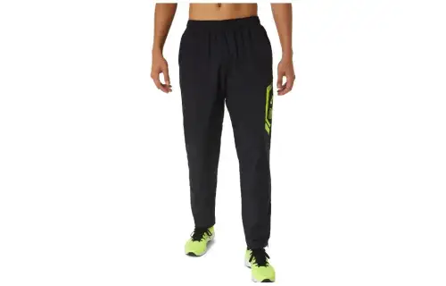 ASICS Casual Pants Men's Black Moderate Straight Fit Pants
