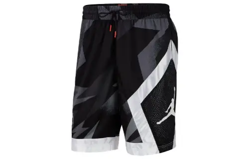 Jordan Basketball Shorts Men's Black Moderate Straight Fit Pants
