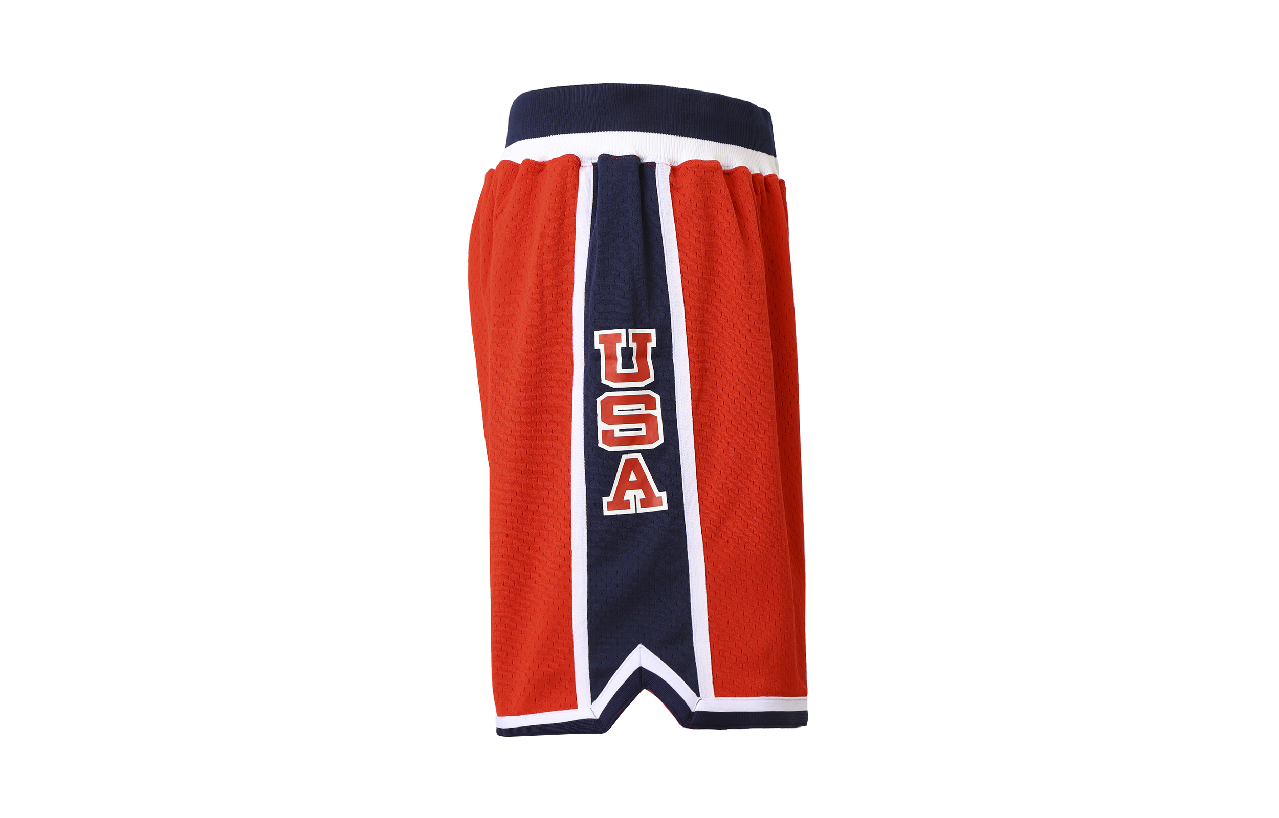 Mitchell Ness Basketball Shorts Men’s Red Moderate Straight Fit Pants