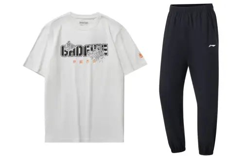 Li Ning Casual Sportswear Men's Crew Neck Moderate
