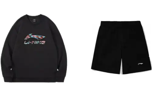 Li Ning Casual Sportswear Men's Crew Neck Moderate