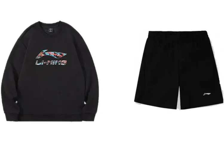 Li Ning Casual Sportswear Men's Crew Neck Moderate