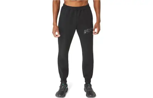 ASICS Casual Pants Men's Black Moderate Cuffed Pants
