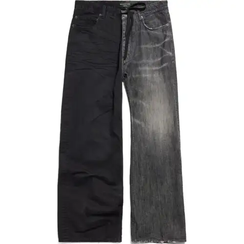 Balenciaga Fifty Fifty Destroyed Jeans