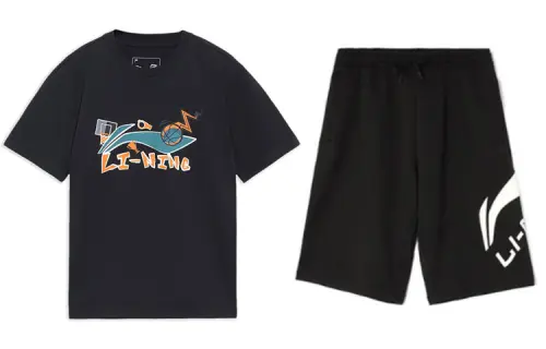 Li Ning Casual Sportswear Men's Crew Neck Moderate