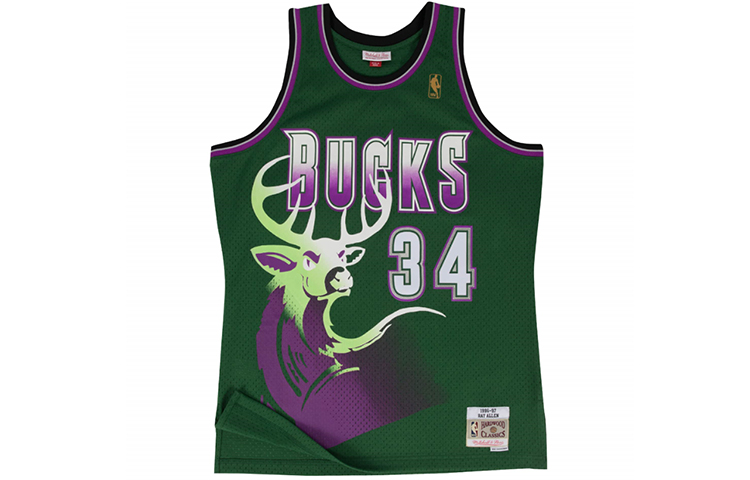 Mitchell & Ness Milwaukee Bucks Alternate 1996 97 Ray Allen Swingman Jersey