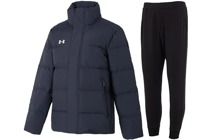 Under Armour Casual Sportswear Sets Men's Stand Collar Moderate