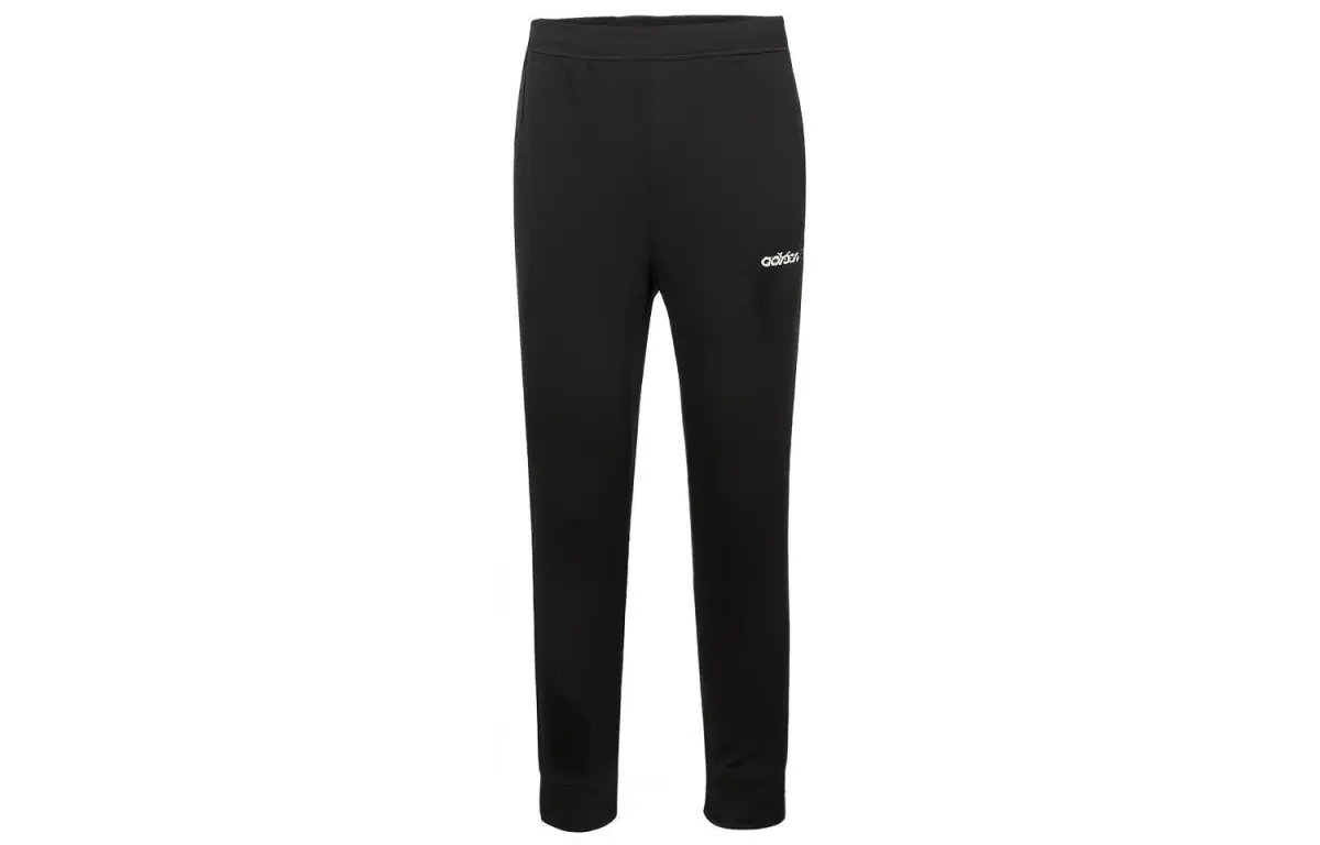 Adidas Sports Pants Men's Black Moderate Cuffed Pants