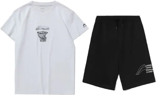 Li Ning Casual Sportswear Men's Crew Neck Moderate