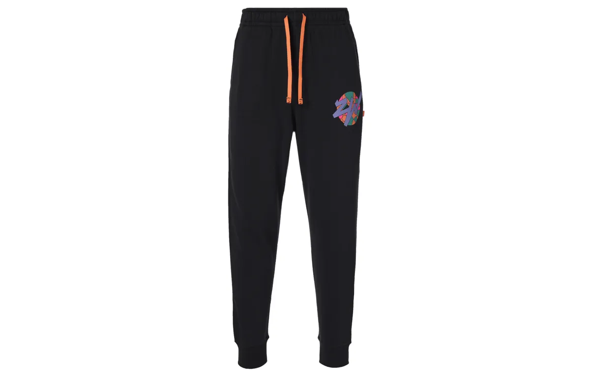 Jordan Casual Pants Men's Black Moderate Cuffed Pants