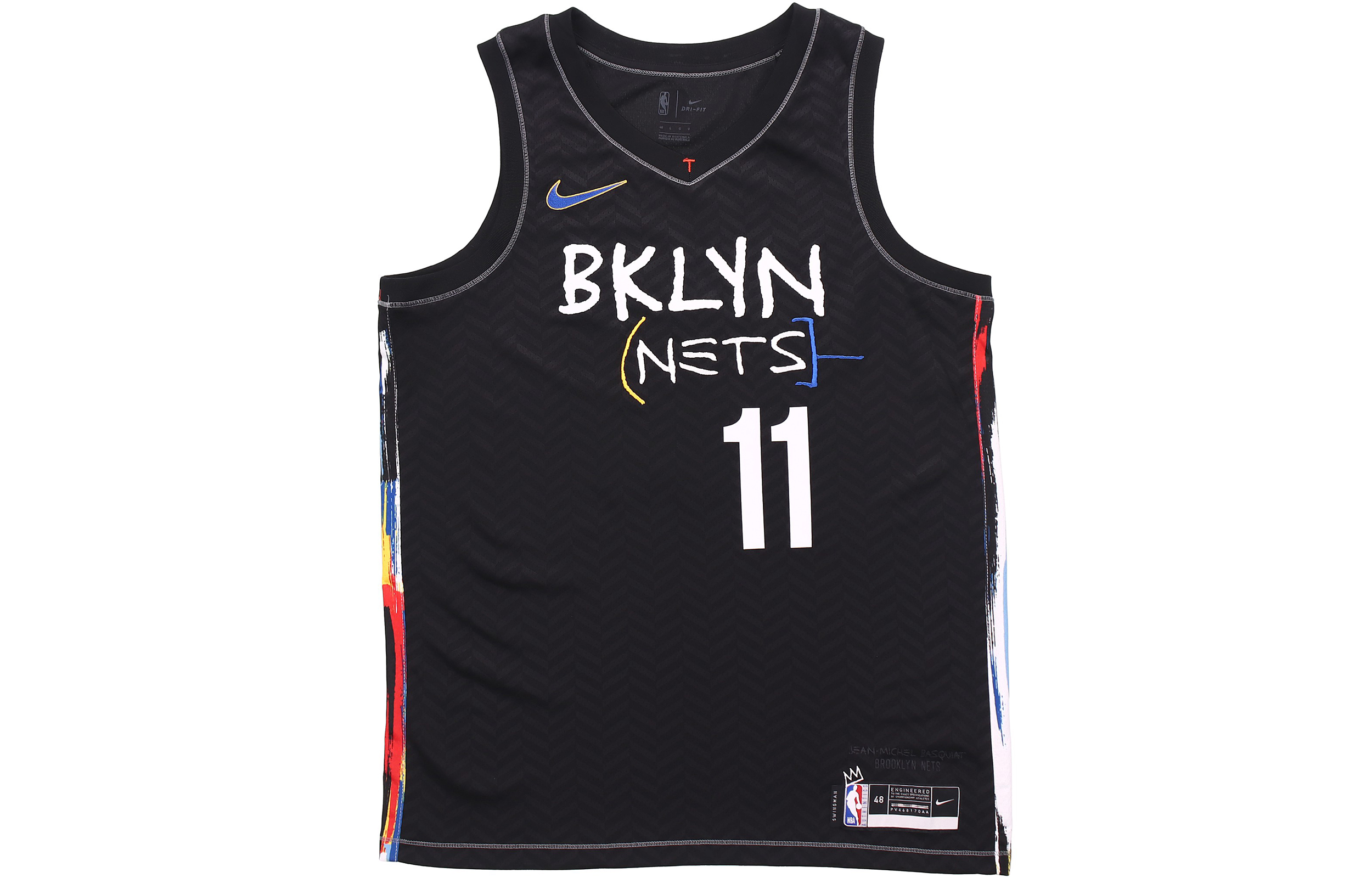 Nike Swingman NBA City Limited SW Fan Edition 20-21 Season Nets Irving No. 11 Breathable Sports Sleeveless Graduation Season Basketball Vest Men's Black