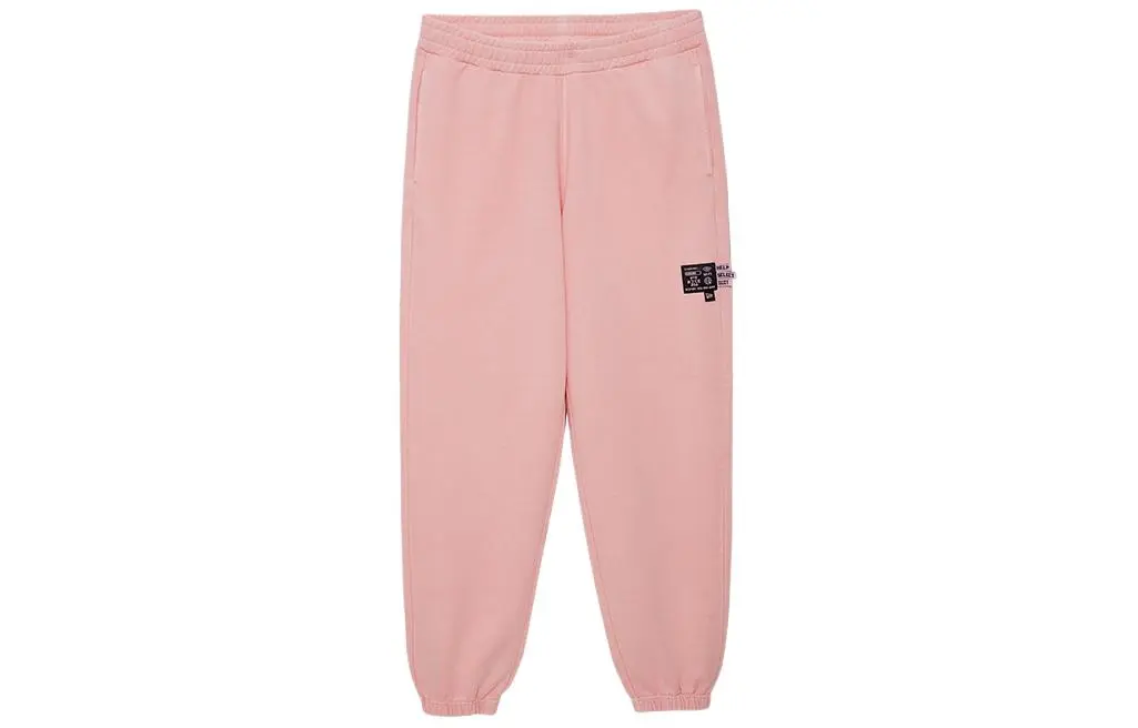 New Era Casual Pants Unisex Pink Moderate Cuffed Pants