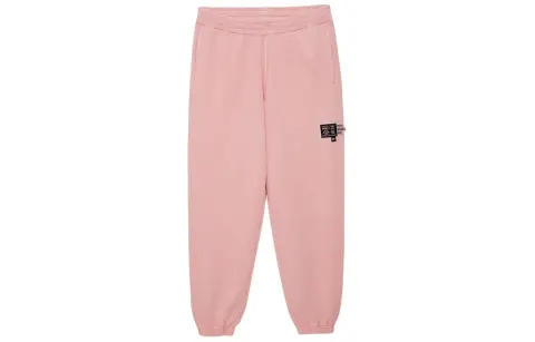 New Era Casual Pants Unisex Pink Moderate Cuffed Pants