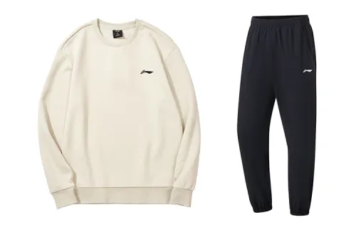 Li Ning Casual Sportswear Men's Crew Neck Moderate