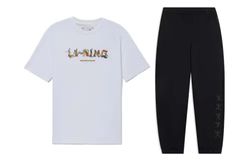 Li Ning Casual Sportswear Men's Crew Neck Moderate