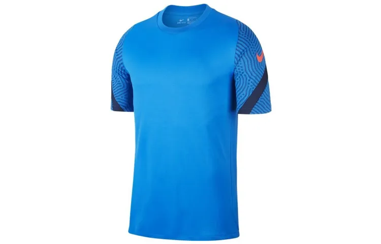Nike Soccer Jerseys Men's Blue Moderate Straight Fit