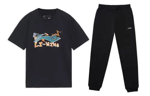 Li Ning Casual Sportswear Men's Crew Neck Moderate