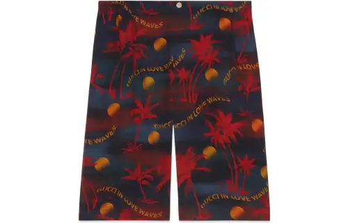 GUCCI Love Parade Casual Shorts Men's Red Moderate