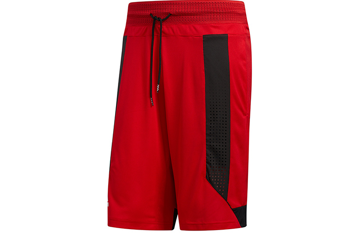Adidas Basketball Shorts Men’s Light Scarlet Moderate Straight Fit Pants