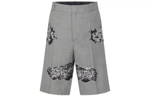 LOUIS VUITTON New Quarterly Products Of LV Casual Shorts Men's Gray Moderate