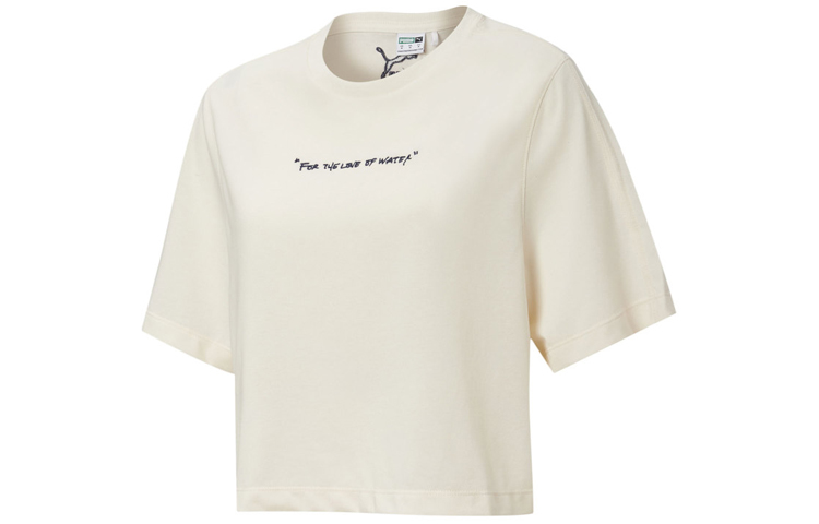 PUMA Central Saint Martins T Shirts Women's White Crew Neck Moderate