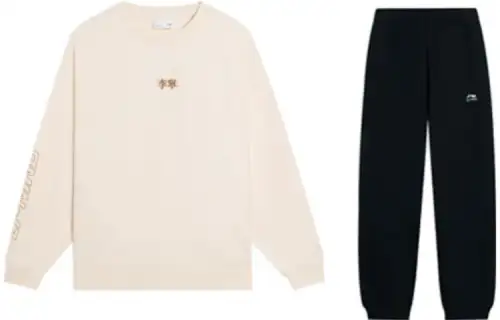 Li Ning Casual Sportswear Men's Crew Neck Moderate