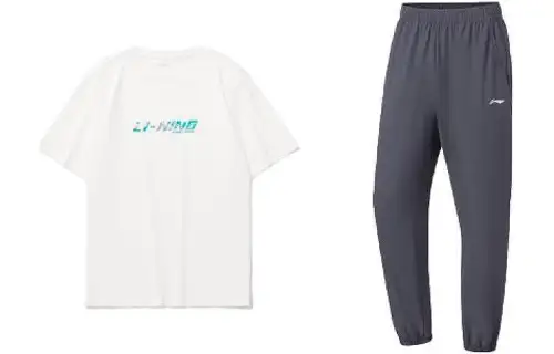 Li Ning Casual Sportswear Men's Crew Neck Moderate