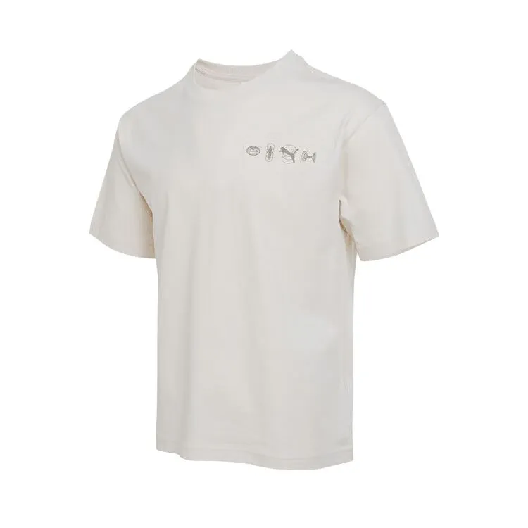 PUMA GRAPHICS SS25 T Shirt Men's Ecru