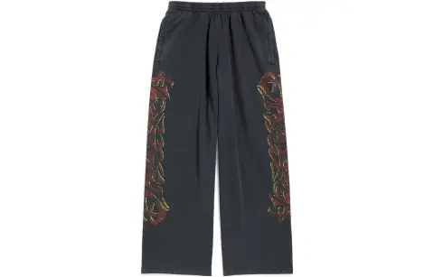 Balenciaga FW23 Casual Pants Loose Fit Unisex Black