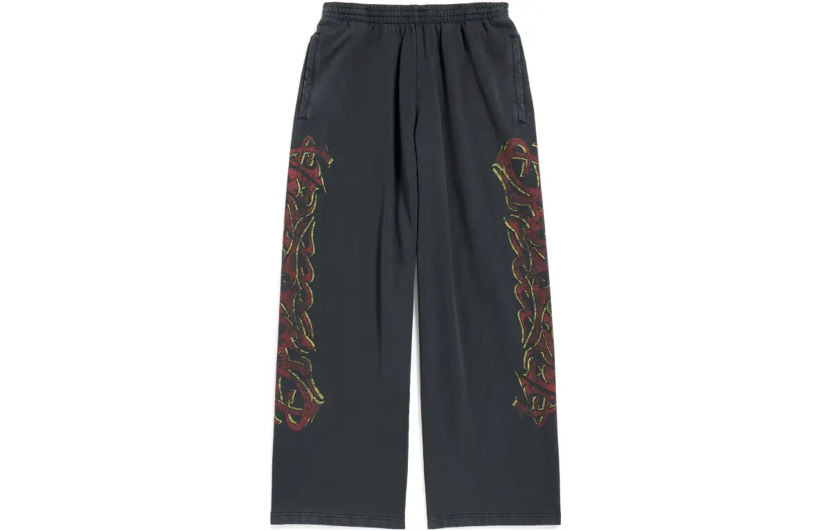 Balenciaga FW23 Casual Pants Loose Fit Unisex Black