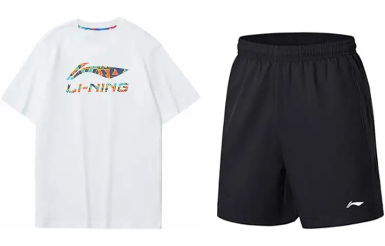 Li Ning Casual Sportswear Men's Crew Neck Moderate
