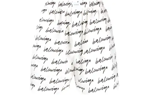 Balenciaga Casual Shorts Men's White Moderate
