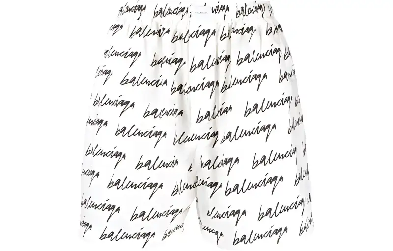 Balenciaga Casual Shorts Men's White Moderate