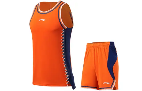 Li Ning Sports Basketball Collection Basketball Suit Men's Sun Orange