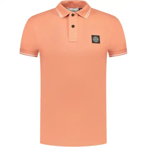STONE ISLAND Polo Shirt Men's Orange