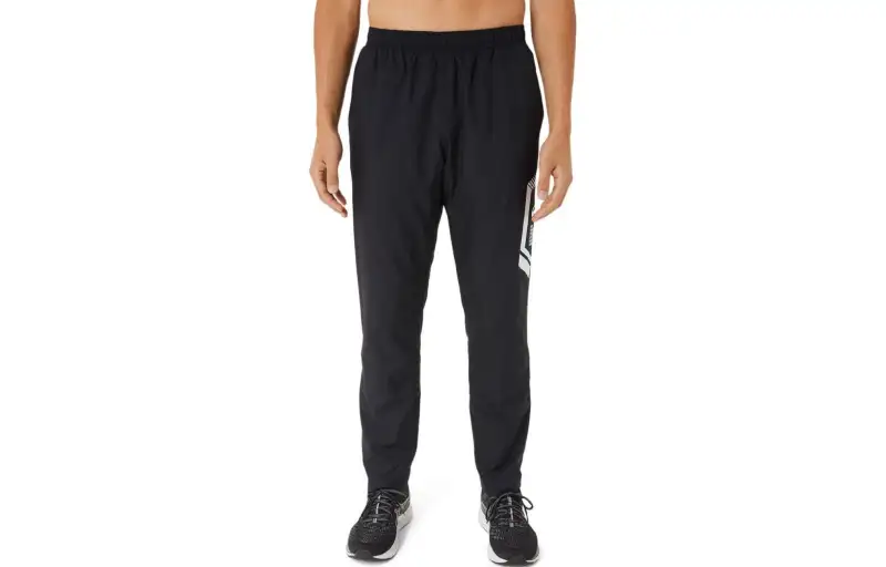 ASICS Casual Pants Men's Black Moderate Straight Fit Pants